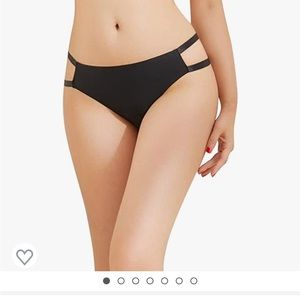 Black cut out Bikini Bottom by Shein